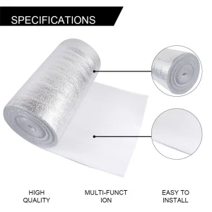 Aluminum Foil Radiator Insulation Film for Wall Heat Reflection 3mm Thick