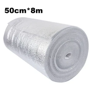 Radiator Backing Insulation Film Aluminum Foil PET 3mm Thickness 40cm x 5m Roll