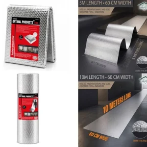 Foil Radiator Heat Reflective Energy Saving 60cm 5m Insulation Insulating Panel