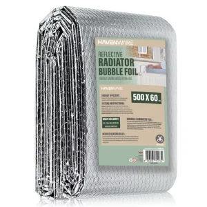 Pack of 6 - 60cm x 5m Radiator Heat Reflective Insulating Foil Energy Saving 3mm